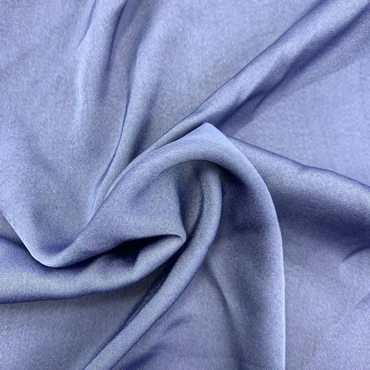 Blue draped apparel fabric texture