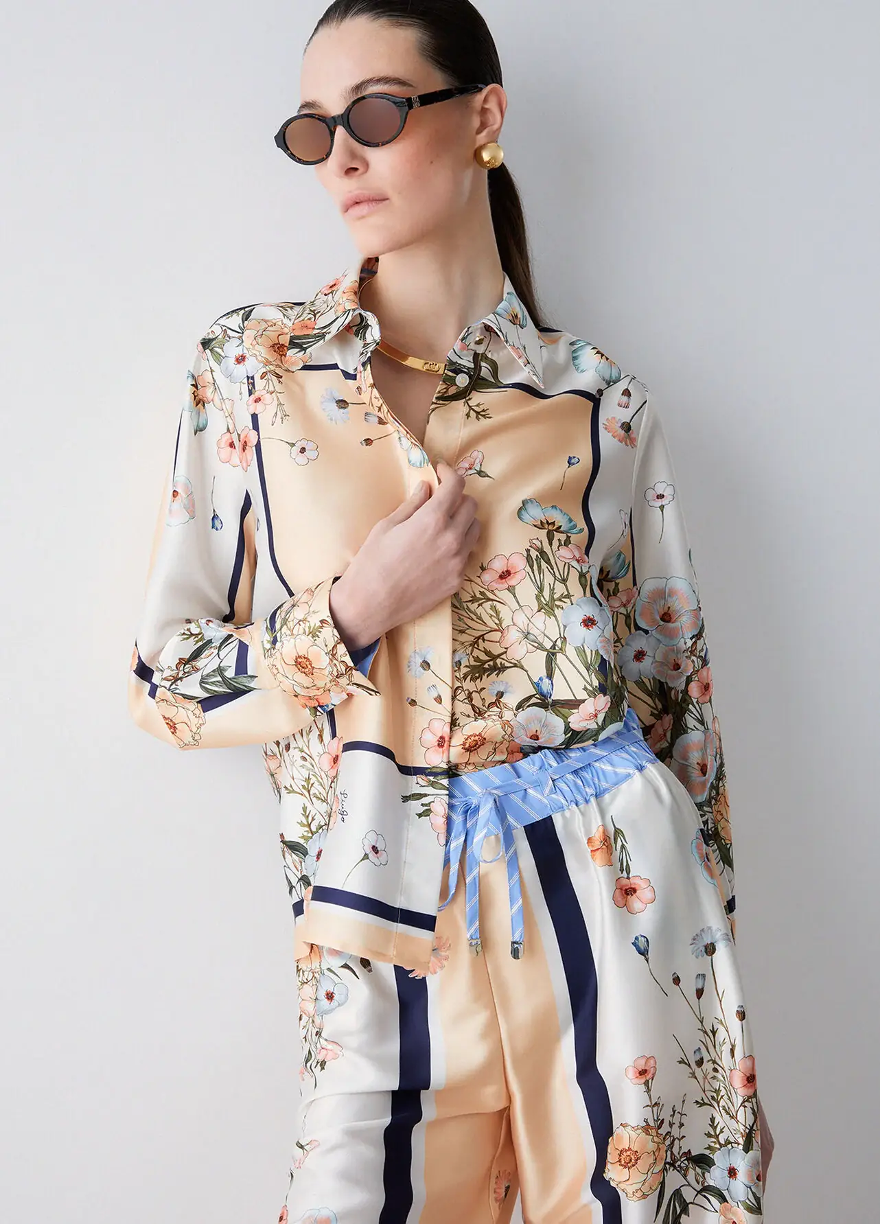 Printed tailored shirt fabric application